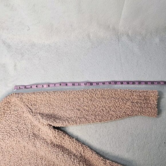 SOCIAL STANDARD By Sanctuary Sz L Pink Blush Knot Sweater Cozy Roundneck - Picture 5 of 6